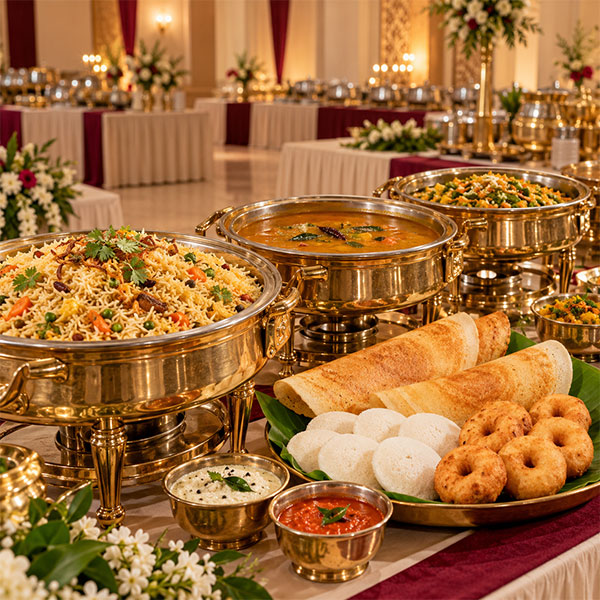 South Indian vegetarian feast